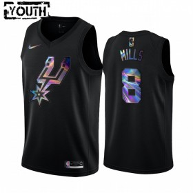 Camiseta Niños NBA San Antonio Spurs Patty Mills 8 Iridescent HWC Collection Swingman